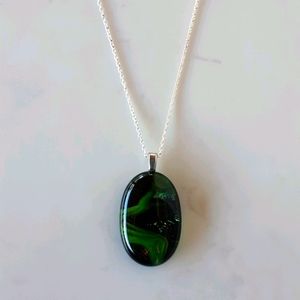 Artisan Glass Pendant Necklace